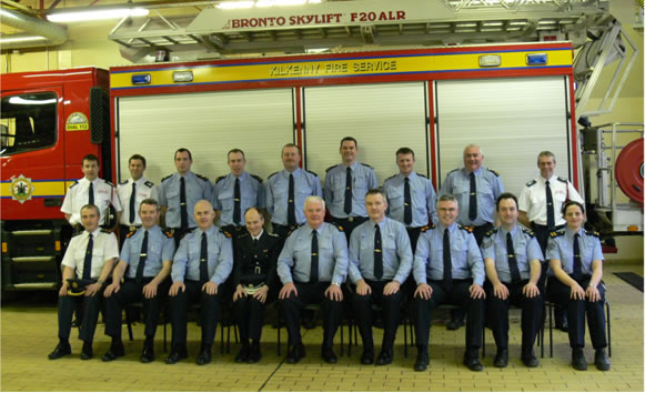 course instructors and firemen